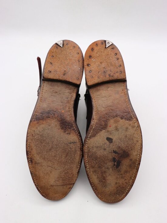 Vintage FRYE Belted Boots Men’s Size US 10 Brown Leather Buckle main image 16